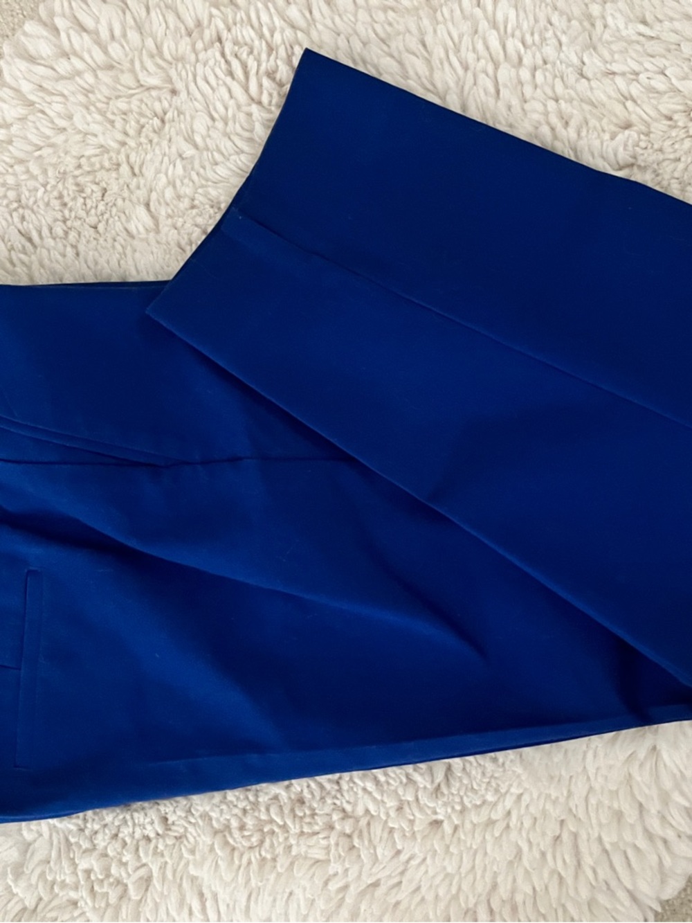 Hilary Radley Cobalt Blue Trousers with Striped Trim